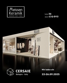 Meissen Keramik auf der CERSAIE 2025 Messe in Bologna