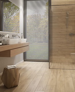 High parameters of wood-alike Opoczno gres tiles are perfect solution for the ...