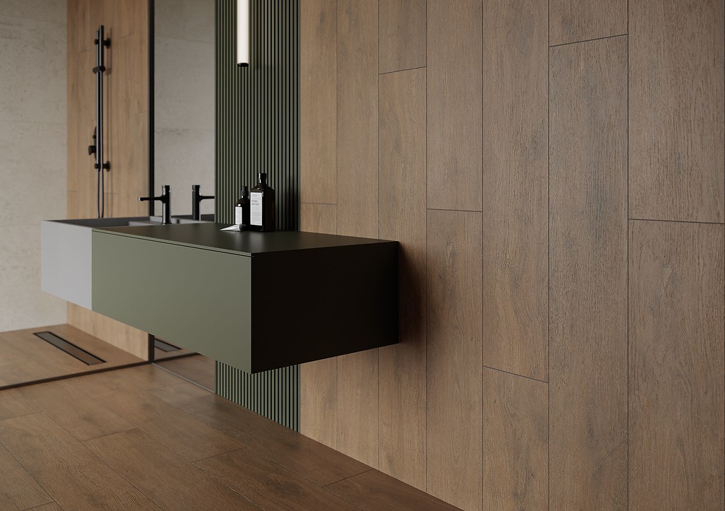 Fliesen GRAND WOOD GINGER FOREST BROWN - Meissen Keramik