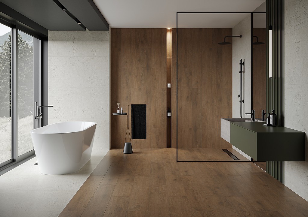 Fliesen GRAND WOOD GINGER FOREST BROWN - Meissen Keramik