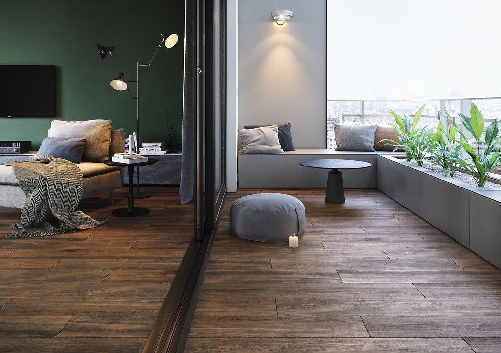 Fliesen GRAND WOOD RUSTIC MOCCA - Meissen Keramik