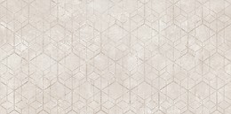 LIV TERRIA LIGHT GREY GEO DECOR MATT RECT 29,8X59,8 G1
