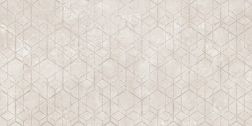 LIV TERRIA LIGHT GREY GEO DECOR MATT RECT 29,8X59,8 G1