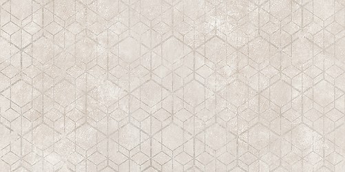 LIV TERRIA LIGHT GREY GEO DECOR MATT RECT 29,8X59,8 G1