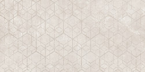LIV TERRIA LIGHT GREY GEO DECOR MATT RECT 29,8X59,8 G1