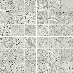 Newstone Light Grey Mosaic Matt Rect