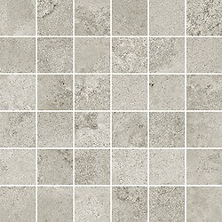 Quenos Light Grey Mosaic Matt Rect