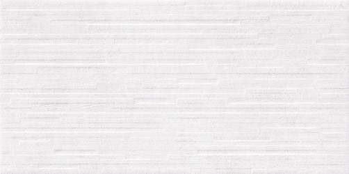 Vidal White Structure Satin Rect