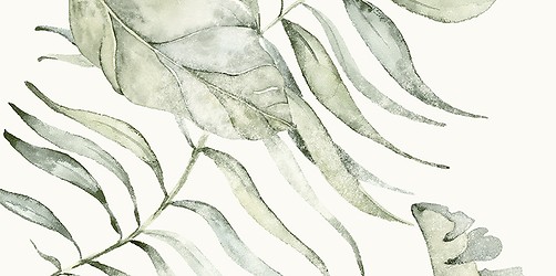 Motti Leaf White Mix Satin Rect